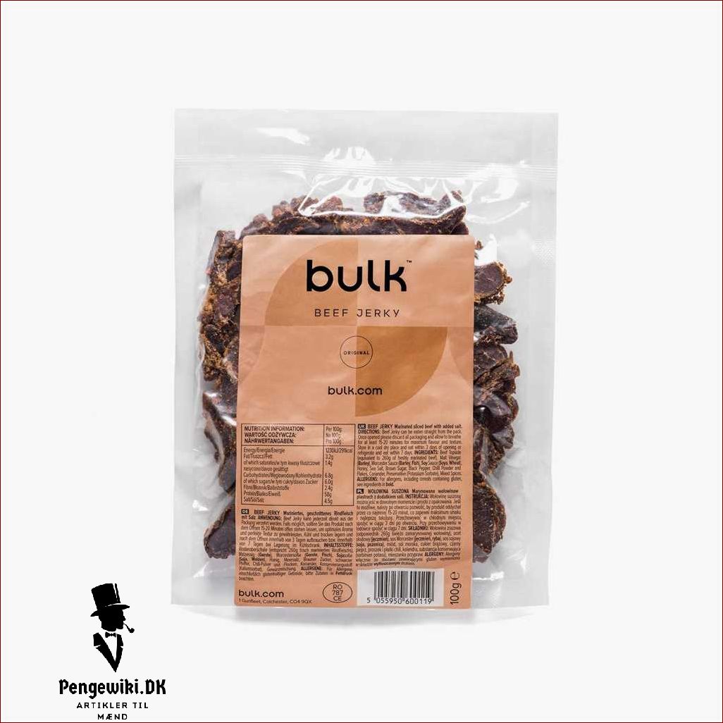 Oksekød jerky i Danmark: Lækre og sunde kød snacks - Vores bedste udvalg af beef jerky