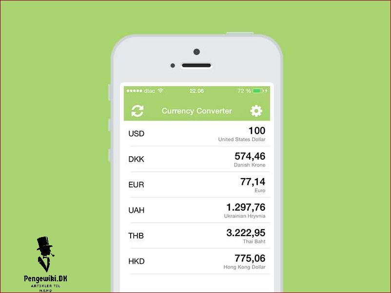 Hvor meget er dollars i danske? Valutakurs og omregning