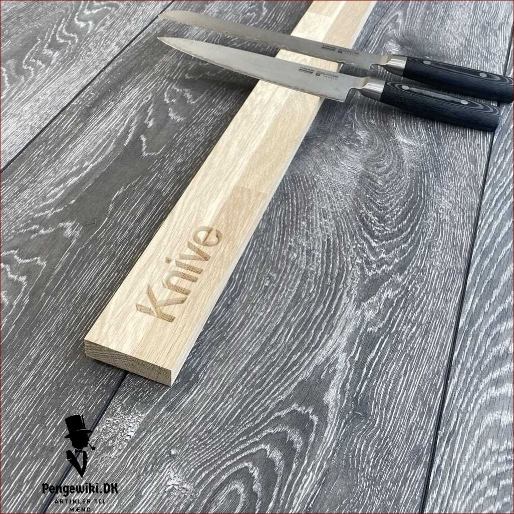 Magnetisk knivholder træ Organiser dit køkken med stil
