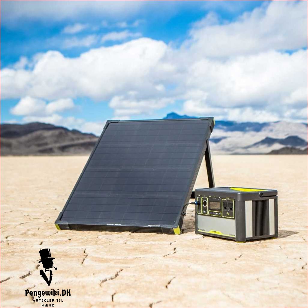 Yeti goal zero - bærbart solcellepanel og strømbank